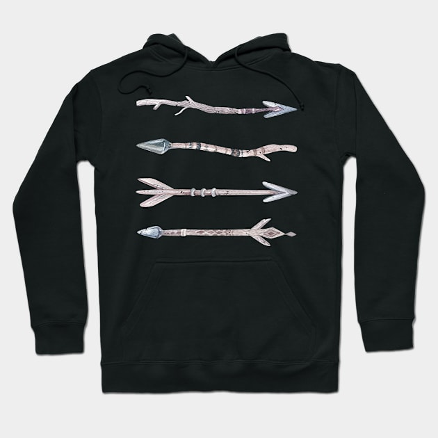 Tribal Arrows Hoodie by PixelArt